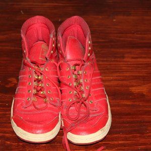 Addidas Top Ten Red Patent Leather  Sneakers